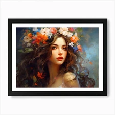 Upscaled An Oil Painting Of A Beaut Framed Wall Art Poster Canvas Print Picture