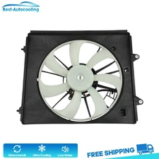 A/C Condenser Cooling Fan Assembly For 2011 12-2017 Honda Odyssey Passenger Side