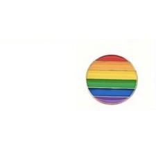 1 X LGBTQ Enamel Rainbow Pins,Cute Heart Brooch,Pride Gift Gay Lesbian Bisexual