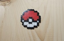 PokeBall Perler Bead  Pixel Art  Pokemon  Handmade 