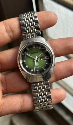 Rare Seiko Advan Automatic 21 Jewels Green dial Japan Made Watch For Mens 7019