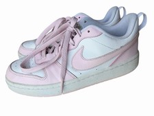 Nike Court Borough Youth Sneakers Pink And White, Size 6.5Y