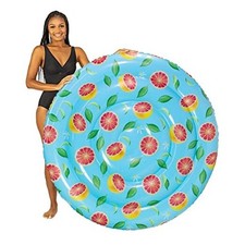 Grapefruit Print Inflatable Pool Floats, Grapefruit Print Island Pool Float