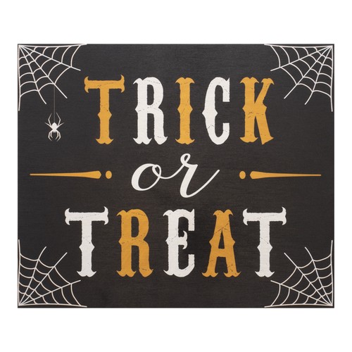 Trick or Treat Sign, Halloween Sign, Halloween Front Door Decorations - Picture 7 of 9