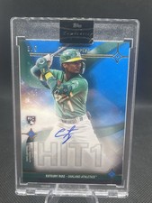 2023 Topps Luminaries Esteury Ruiz RC Hit King Auto #HK-ER 3/5 Athletics