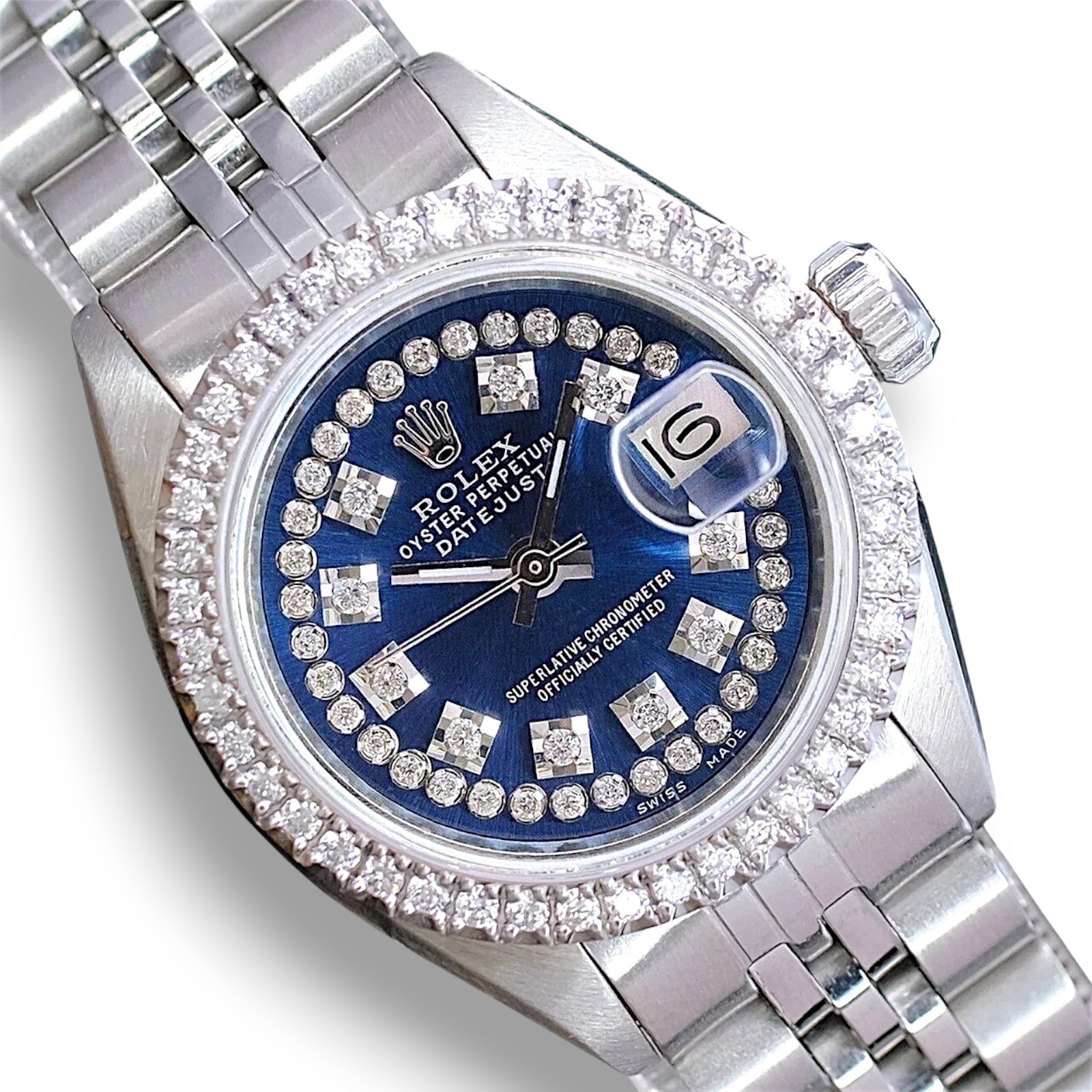 Rolex Datejust Stainless Steel String 0.85cts