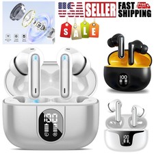 Wireless Earbuds, Bluetooth Headphones Stereo, in-Ear Earbud LED Power Display