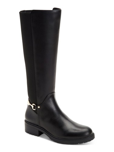 GIANI BERNINI Womens Black Barnibee Round Toe Block Heel Riding Boot 6.5 M