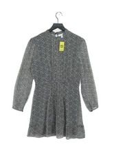 Topshop A-Line Midi Dress UK12 in Black