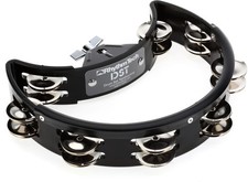 Rhythm Tech Drum Set Tambourine - Black w/Nickel Jingles