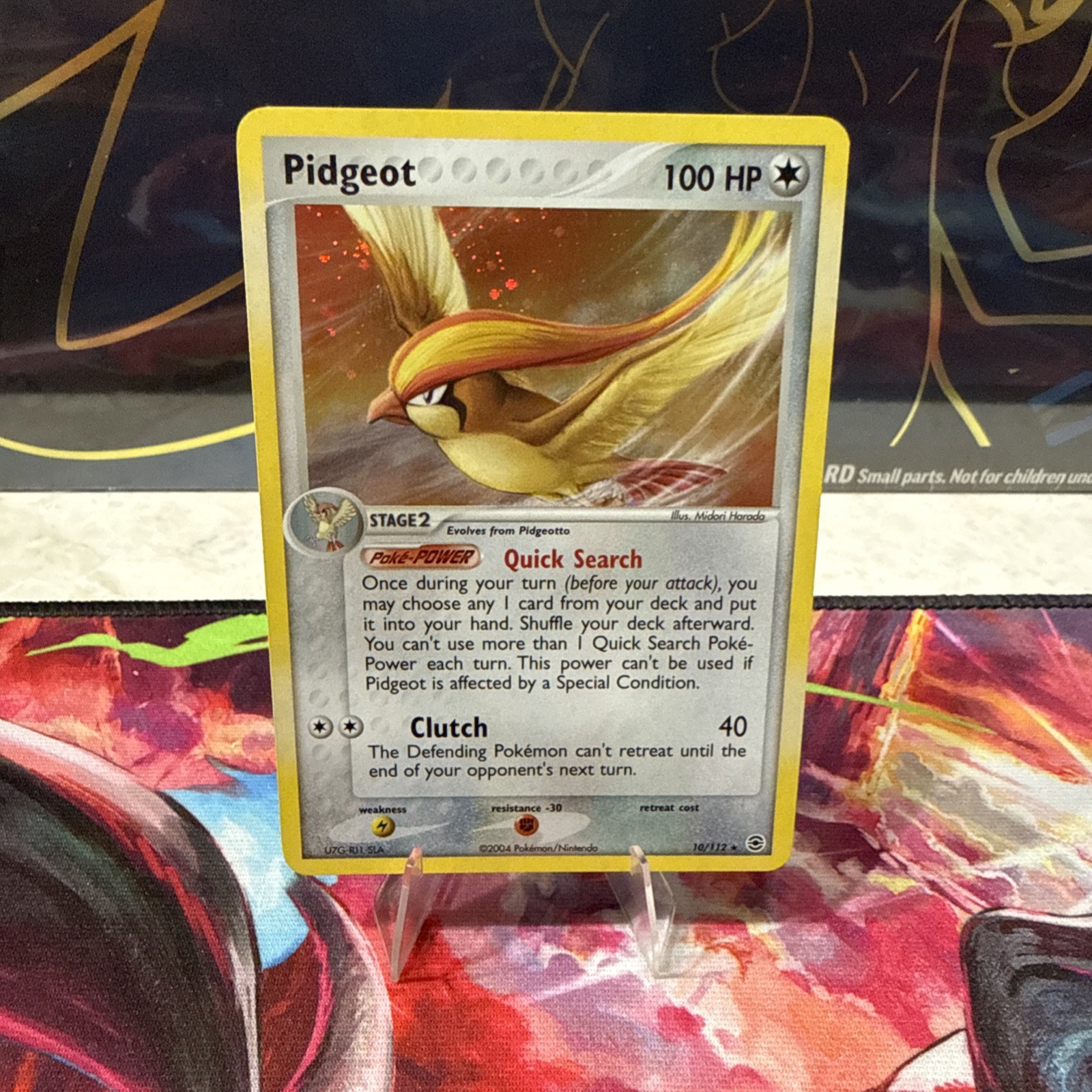 Pokemon TCG Pidgeot 10/112 Fire Red Leaf Green Holo NM-