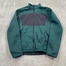 Eastern Mountain Sports Womens Large Full Zip Jacket Green Black Outdoor Active