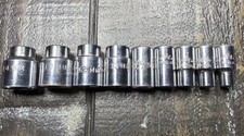 Mac Tools M6 Lot Of 9 14 Dr 6pt Metric 5678911121314mm Shallow