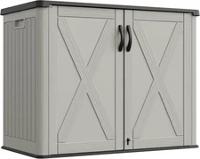 Outdoor Storage Cabinet, 25 Cu.Ft Deck Box without Shelves, Waterproof Plastic S