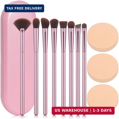 8Pcs Makeup Brushes Set Premium Eyeshadow Brush Professional Angled Eyebrow Brus
