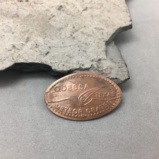 Odessa Texas Meteor Crater Souvenir Elongated Penny Meteorite Site Squished