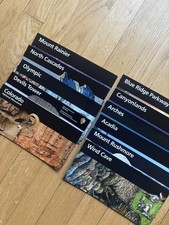 11 National Park Monument Unigrid Brochures Acadia Olympic Arches Mt Rainier Etc
