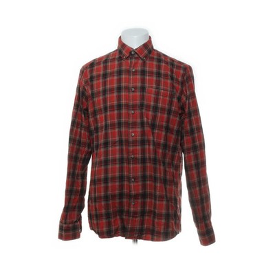 Dressmann, Flanellhemd, Größe: 41/42, Rot/Schwarz/Mehrfarbig, Baumwolle #o8x