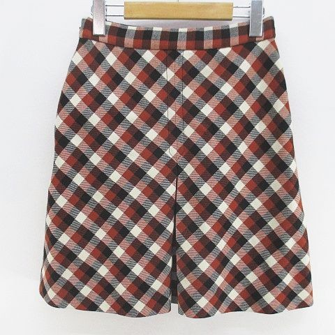 【Skirts】Christian Dior 051J32A1282 box pleat plaid knee-length flared skirt thumbnail 2