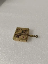 Vtg Silent Butler Portable Pocket Purse Brass Cigarette Ashtray