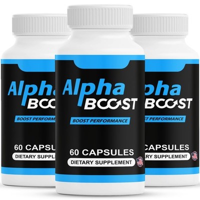 ( 3 Pack ) Alpha Boost Advanced Supplement for Men with Natural Ingredients