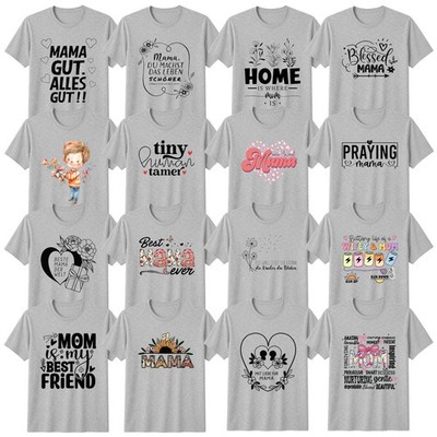 Floral Motherhood T-Shirt Mothers Day Relationships Family Gift