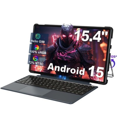 New Jumper 15.4'' Android Tablet 8GB RAM 256GB Helio G99 with Detachable Keyboard