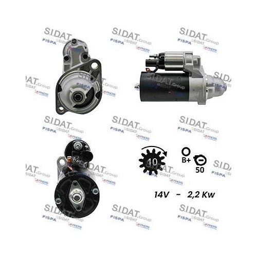 Démarreur Sidat S12BH0169A2 pour sécuriser l'allumage hivernal de votre Audi
