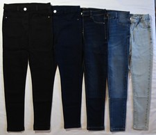 Ex Next Girls Jeggings Jeans Trousers Navy Blue Black 3-16Yrs NEW