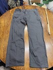 Levi's 505 Jeans Mens 38x32 (Measure 36-28) Black Straight Leg White Tab Denim — photo 1