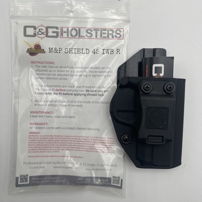 C&G Holster For Smith & Wesson S&W M&P Shield 45 IWB Right Hand Apendix