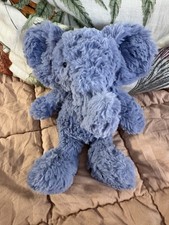 Jellycat London Squiggle Elephant 9  Plush Stuffed Animal Retired HTF