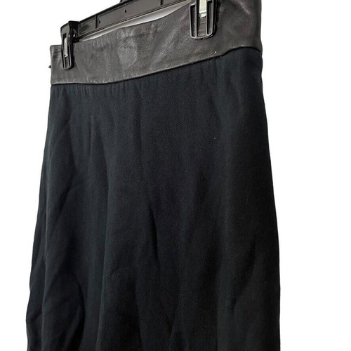 Cuyana Womens Fleece Lined Virgin Wool Lambskin Trim Midi Skirt Whimsigoth L - Picture 8 of 16