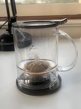 Teavana Tea Infuser Clear Plastic with Filter Spring Operated