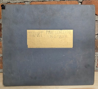 Vintage 78 RPM Mozart Piano Concerto in D Major DECCA Records - 7 piece Set RARE