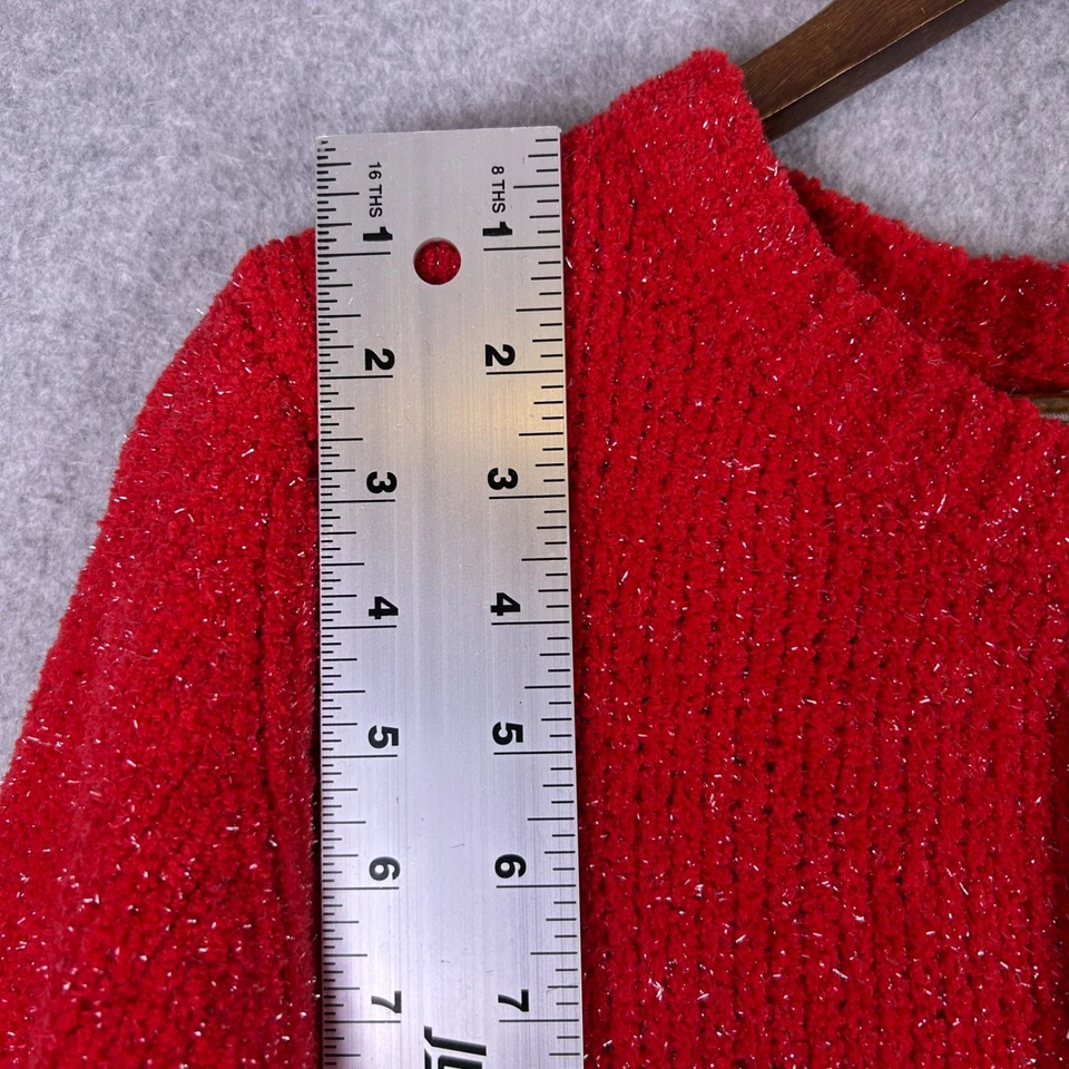 Suéter Michael Kors Para Mujer XL Rojo Brillante Brillante Pullover Cuello Redondo Clásico Nuevo con Etiquetas Foto 2 de 4