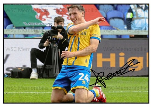 12186. Regan Hendry Signed Pictures (A4 Prints) Mansfield Tranmere FGR etc.
