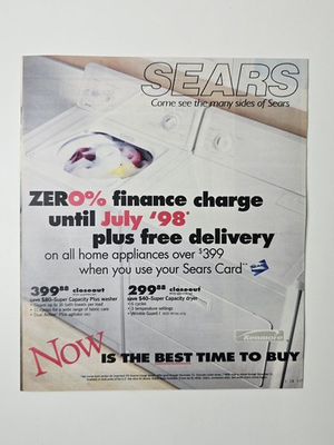 #ad 1997 Sears Circular Kenmore Craftsman Electronics Computers Catalog 32 Pages $49.99