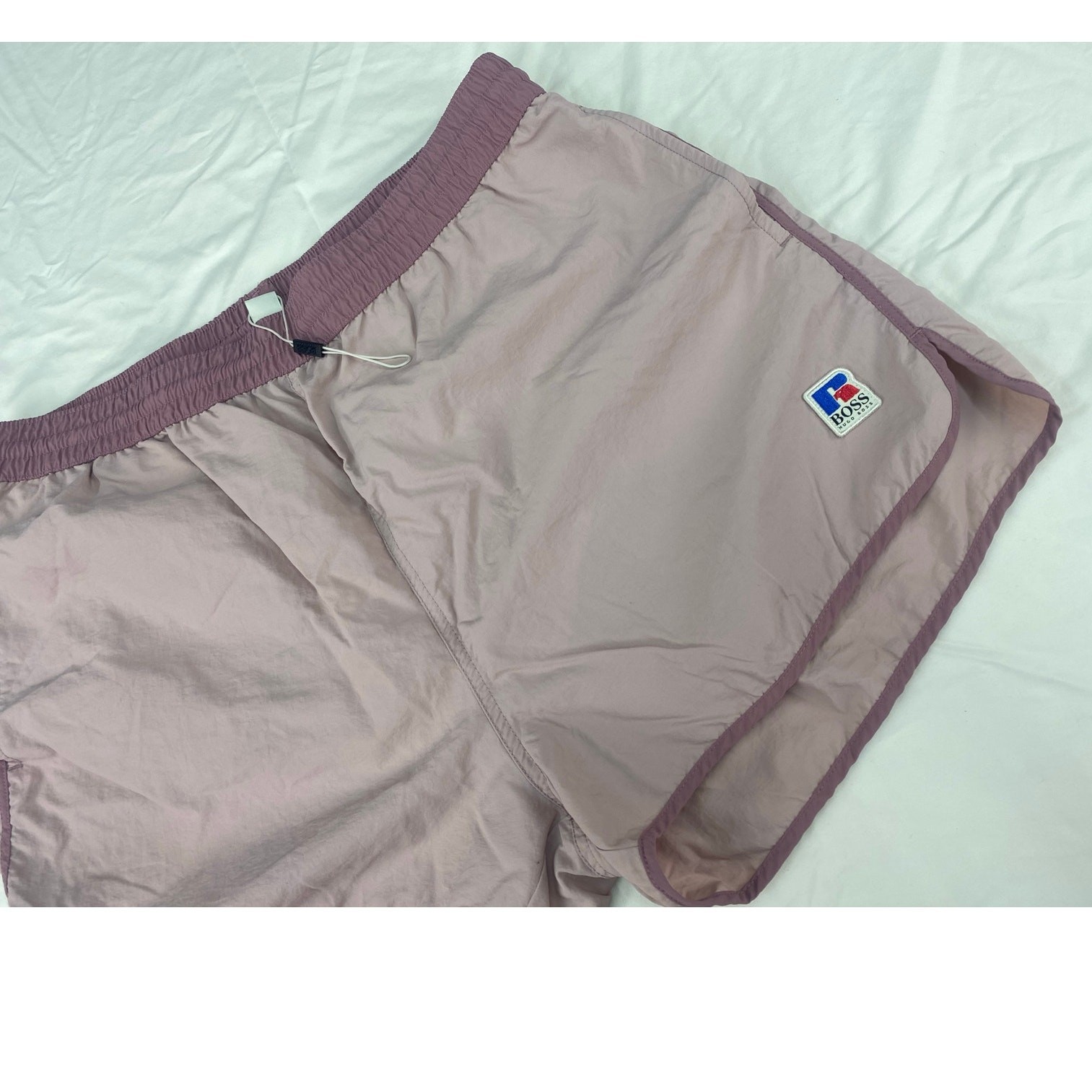 NEW Russell Athletic x HUGO BOSS Jaco Swim nylon mesh 2.5" swim trunks shorts  thumbnail 2