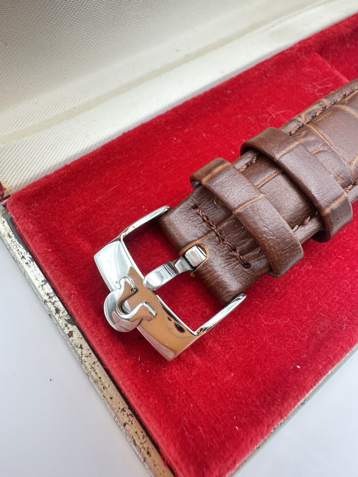 Vintage 1961 Omega Seamaster 268 18445448  Boxed Working Order Leather Strap image 5