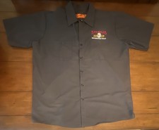 Sturgis Black Hills Rally 2019 XL Button-Up Short Sleeve Red Cap Uniform Shirt