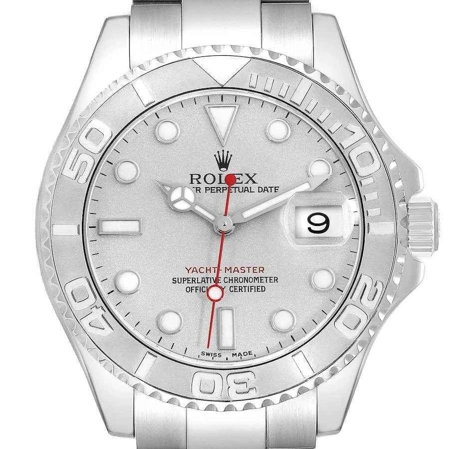 Rolex Yacht-Master 40mm Silver Dial Platinum Bezel Automatic Men's Watch 16622 - image 2 of 4