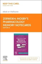 Mosby'S Pharmacology Memory Notecards - Elsevier eBook on Vitalsource (Retail Ac