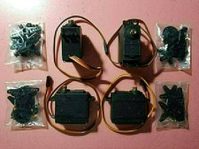 4x Mini High Torque Servo Motors for RC, 55g, 9.4-11 kgcm Japan