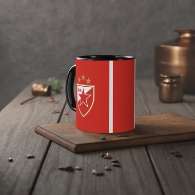 fudbalski club Crvena zvezda fc cup, football taxes, red star football mug