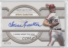 2022 Topps Definitive Collection Legendary 22/25 Steve Carlton Auto HOF 6fs