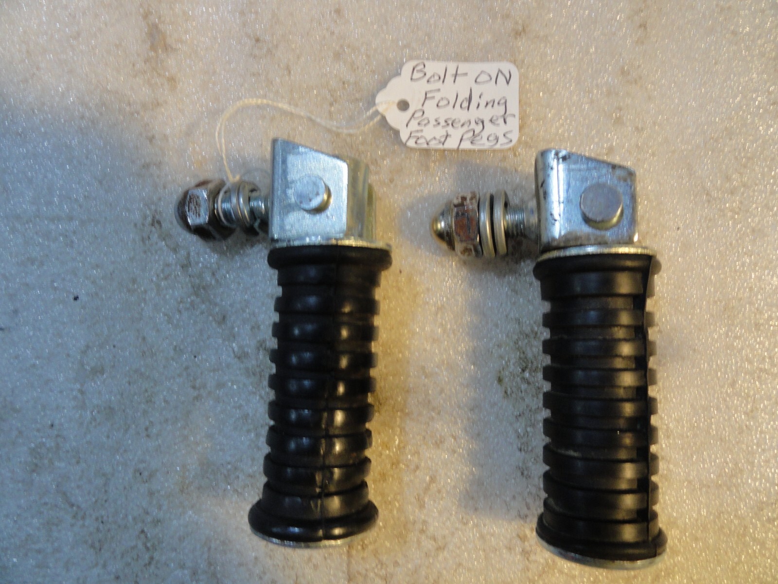 Motorcycle Passenger Foot Pegs BoltOn Stud Folding eBay