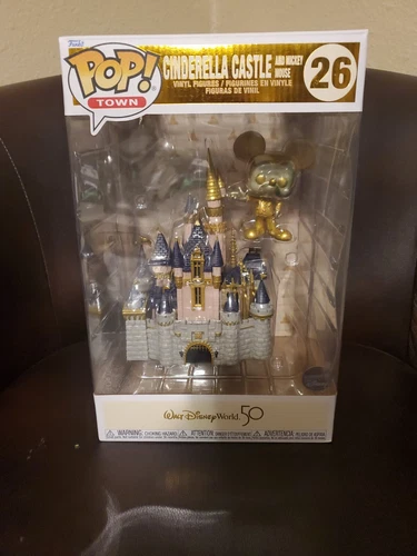 Funko POP #26 Walt Disney World 50th Anniversary Cinderella Castle Gold Mickey