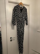Rixo Dress Size S UK 10 Black and White Silk Dress