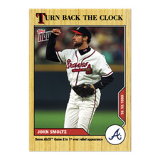 JOHN SMOLTZ 2020 TOPPS NOW TURN BACK THE CLOCK #197 ATLANTA BRAVES